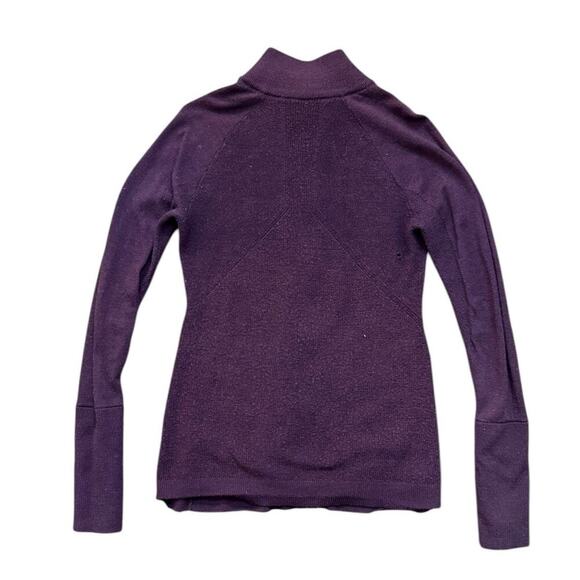 Lululemon Women's Purple 100% Merino Wool Full Zip Nulu Define Jacket Size 8 - Picture 2 of 4